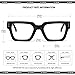 SUNBSR Fashion Square Glasses for Women Men Trendy Thick Frame Computer Eyeglasses Black Frame Clear Lens eyewear（Black+Tortoise）