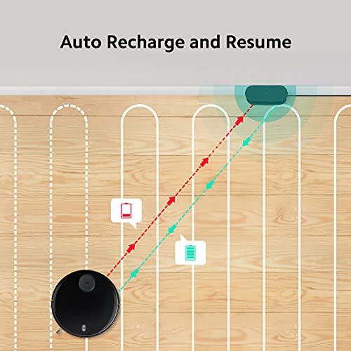 Image of Xiaomi Robot Vacuum-Mop Best-in-Class Laser Navigation in Band Intelligent Mapping Robotic Floor Cleaner with 2 in 1 Mopping and Vacuum App Control WiFi Alexa GA Strong Suction Power 2100 Watt, Black