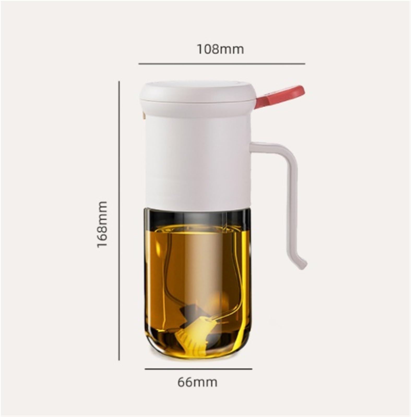 Cocina Dispensador De Aceite Dispensador De Aceite De Oliva De Vidrio For El Hogar De 2 Piezas Sin Aceite For Freidora De Aire, Olla Rociadora De Aceite For Barbacoa Pulverizador Aceite Spray
