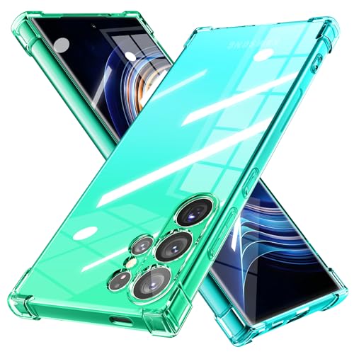 Galaxy S22 Ultra ケース クリア 薄型 グラデーション色 ケース 軽量 tpu 耐衝撃 SC-52C SCG14 スマホケース 透明 米軍MIL規格取得 おしゃれ 黄変防止防塵一体型 人気 ギャラクシー S22 Ultra 携帯カバー グラ
