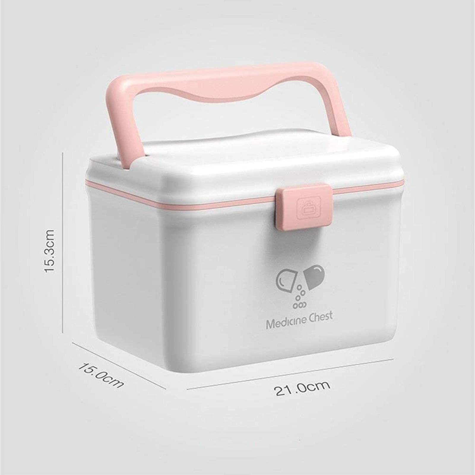 Mallette de secours portable avec poignée pour armoire à pharmacie maison
