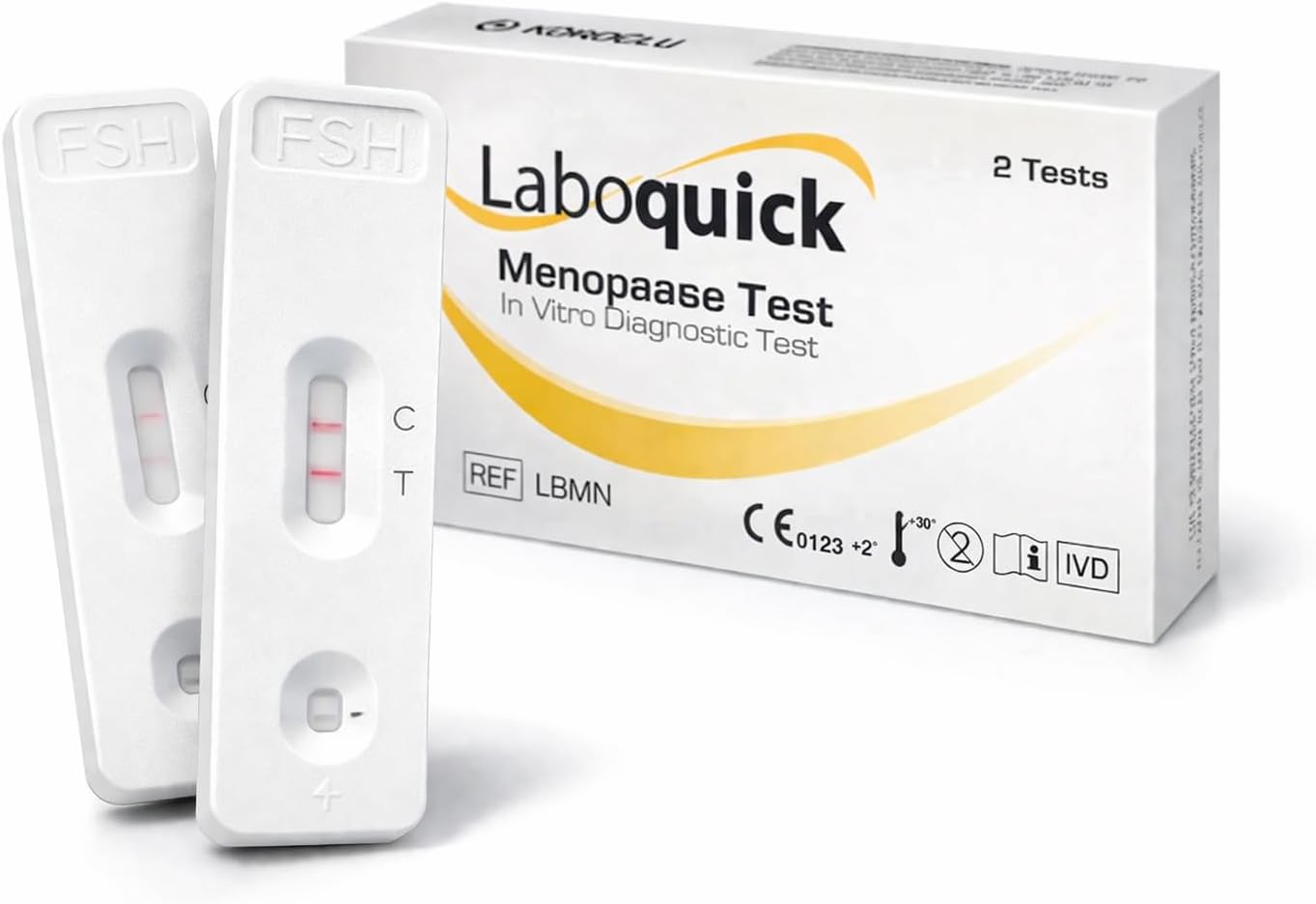 Menopause Test Kit for Women – Perimenopause Test Kit – 2 x FSH Hormone Self Test – At Home Menopause Test – Easy Urine Test
