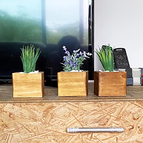Mini Vasinhos C/ Planta Artificial Decoração Balcao Banheiro