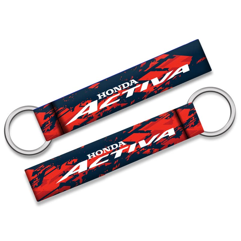 colorlay Turn To Ride Honda Activa Printed Keychain Keychain For