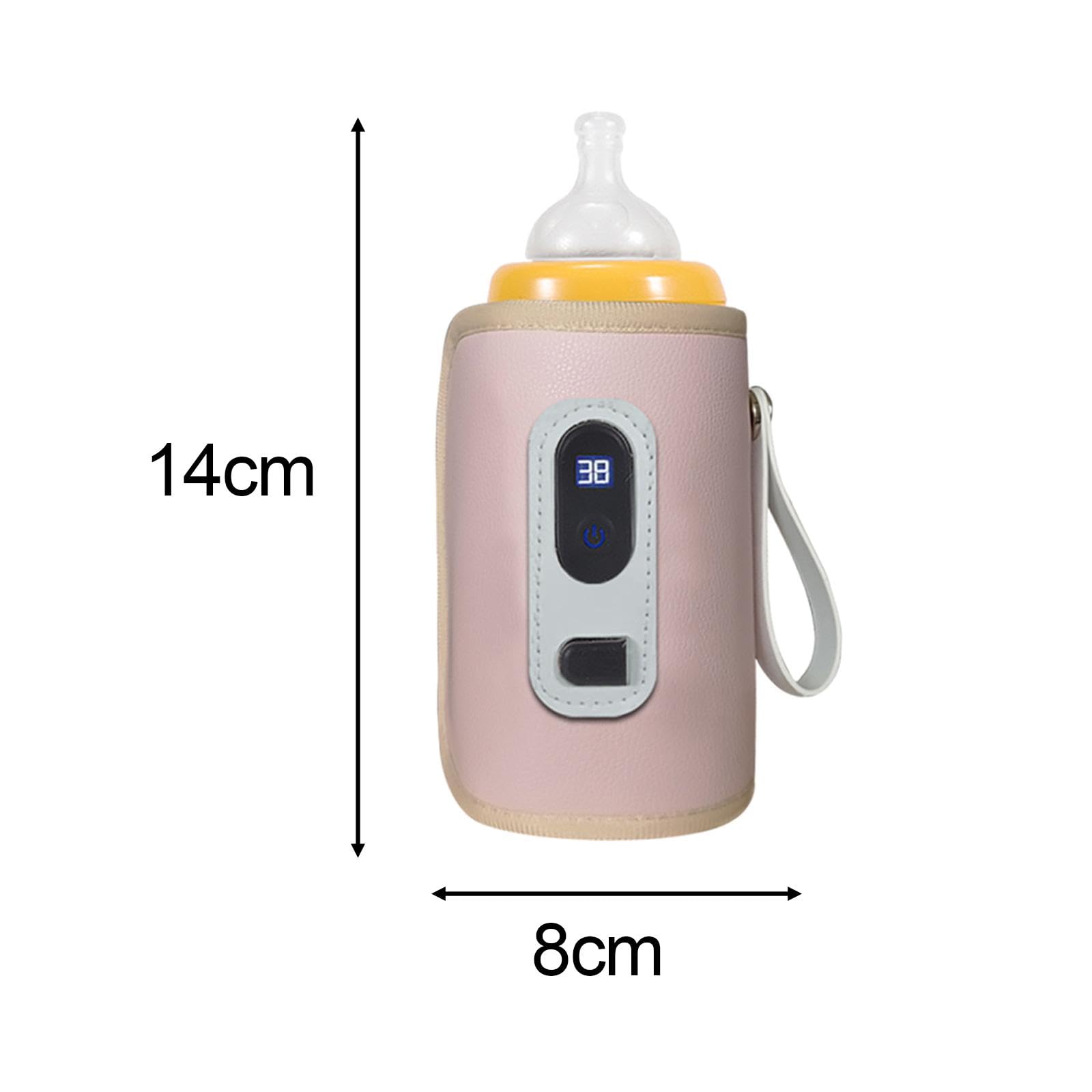 Jazzy Pearls®Mug Milk Heater for Most Bottles Milk Keeper for Nursing Camping Travel Pink|Baby | Feeding |1 Portable Car Travel Bottle Warmer - Image 2 thumbnail