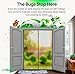UnBugs Magnetic Screen Door - Fits French Door & Double Doors up to 50 x 82 Inches MAX - Pet & Kid Friendly, Self-Closing - Hands Free Magnet Closure Keeps Bugs Out & Breeze in