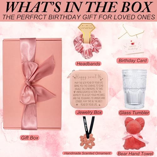 16th Birthday Gifts for Girls, Sweet 16 Gifts for Girl, Happy 16th Birthday Gift Basket for Women, 16 Year Old Girl Birthday Gifts Box for Daughter Friends Gift for Teen Girls, Niece, Granddaughter2