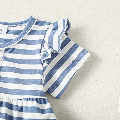Image of Newborn Baby Girl Clothes Toddler Girl Outfits Ruffle Long Sleeve Tops Pants with Hats and Headband Fall Summer Clothes Sets