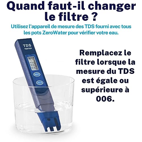 Filtre à 5 étapes Zerowater pack de 2 pour eau pure maison