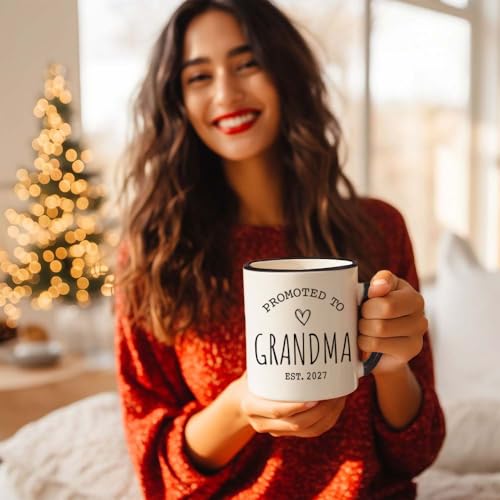 Gououoii Promoted to Grandma & Grandpa Est 2027 Mug Set - Grandparents Mug - Pregnancy Reveal Mugs - Grandparents Baby Announcement Birthday Gift by Gououoii - Used condition - Image 6
