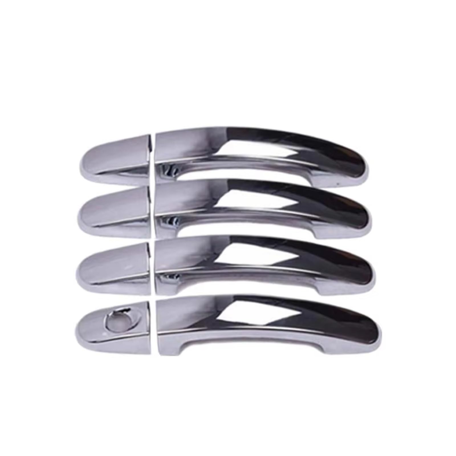 DSPOLIMV Outer Door Handle Cap Compatible with for Focus 2005-2011 Car Decoration Door Handle Cover Cars Accessories Styling Upgrade Modify A(Silver)