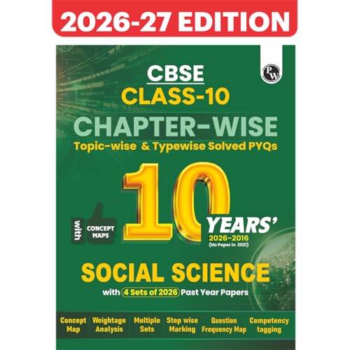 PW CBSE Class 10 Social Science Chapter-wise, Topic-wise & Typewi...
