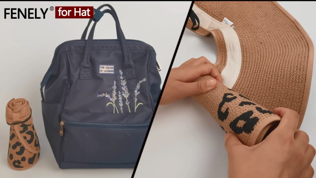 Visera de sol plegable para mujer, playa y verano miniatura 7