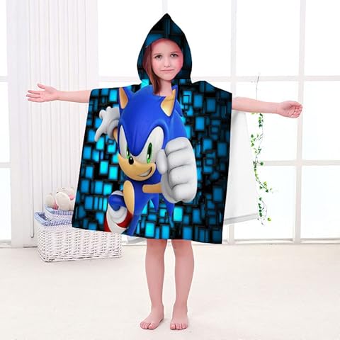 ZGXWD Anime Hooded Microfiber Poncho Towel Pool Towel (16.60 x 90 cm) Cover