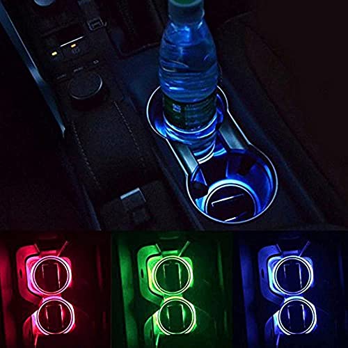 Portavasos LED solar para carro 1 unidad miniatura 1