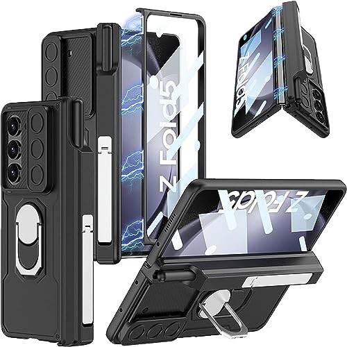 Coque Samsung Z Fold 5 Incassable Noire pour Protéger Écran et Objectif