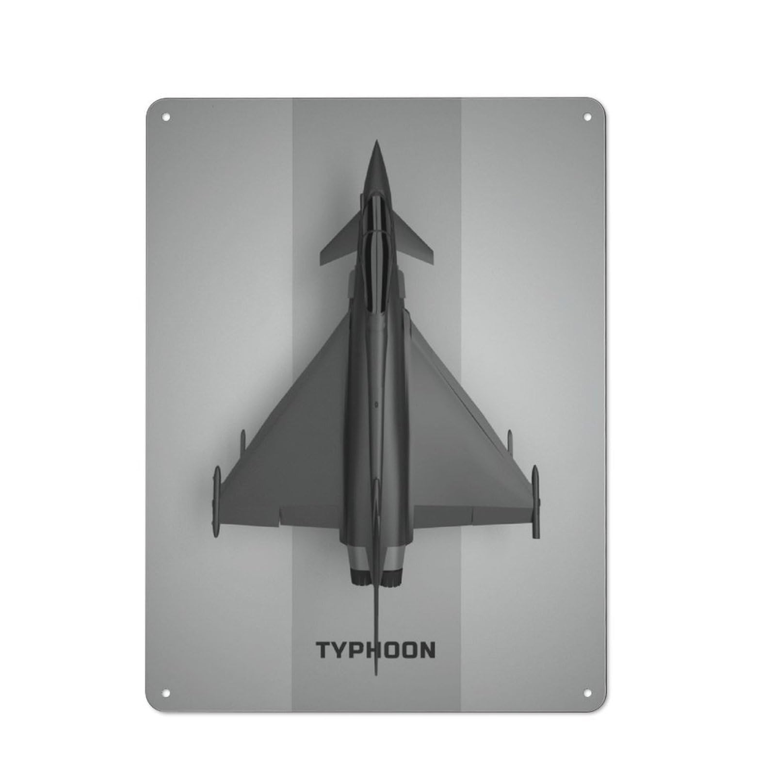 Junmoney Eurofighter Typhoon Rustic Tin Sign 40X30cm Featuring For Bar Or Restaurant, A Housewarming Gift For Bar Decor Enthusiasts