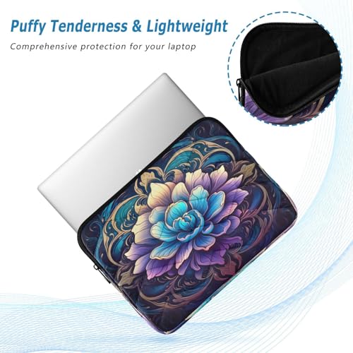 Funda para portátil Mandala morado azul 13-14 pulgadas miniatura 5