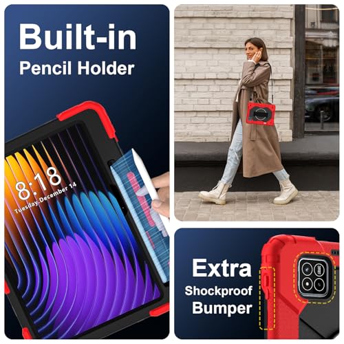 Funda Xiaomi Pad 7 Pro silicona resistente con soporte de mesa 2
