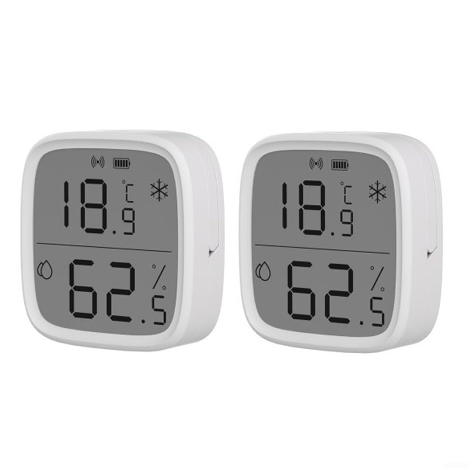 1 capteur intelligent d'affichage de la température et de l'humidité Zigbe 3.0 LCD compatible SNZB-02D