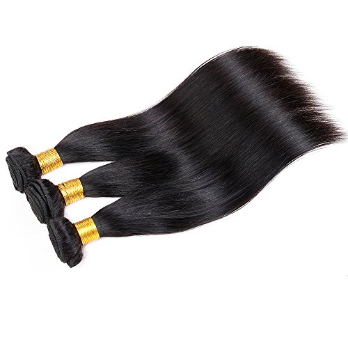 ZILING Brazilian Straight Virgin Hair 3 Bundles 100% Unprocessed Human Hair Weave Bundles Free Part 3 PC/Lot (18 20 22)