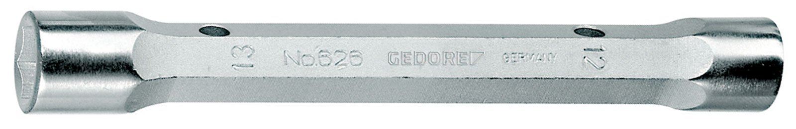 Gedore 6525470 Double Ended Socket Spanner solid Hexagon 12x13 mm