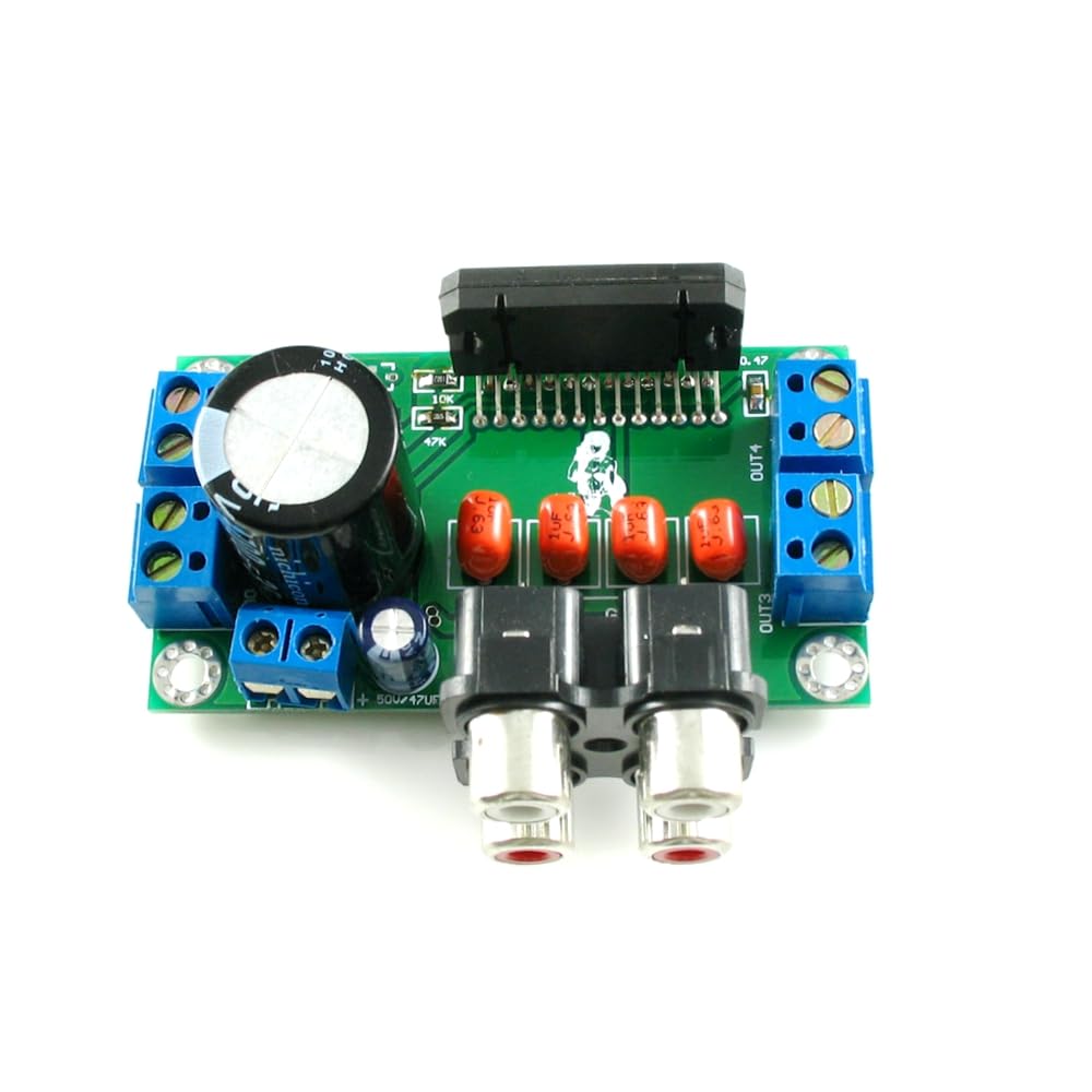 TDA7850 HiFi AB Class Automotive Power Amplifier 50W * 4 Channel MOSFET Full Bridge Power Amplifier Finished Board AMP with Heat Sink