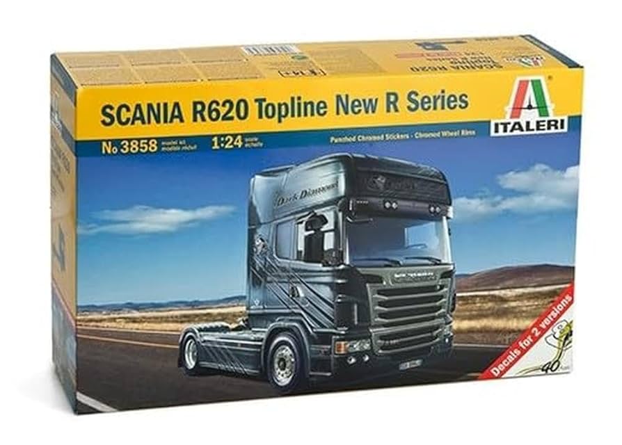 自動車 ITALERI SCANIA R620 Topline 1:24 Italeri 1:24 Scale Scania R620 Topline New R Series Plastic