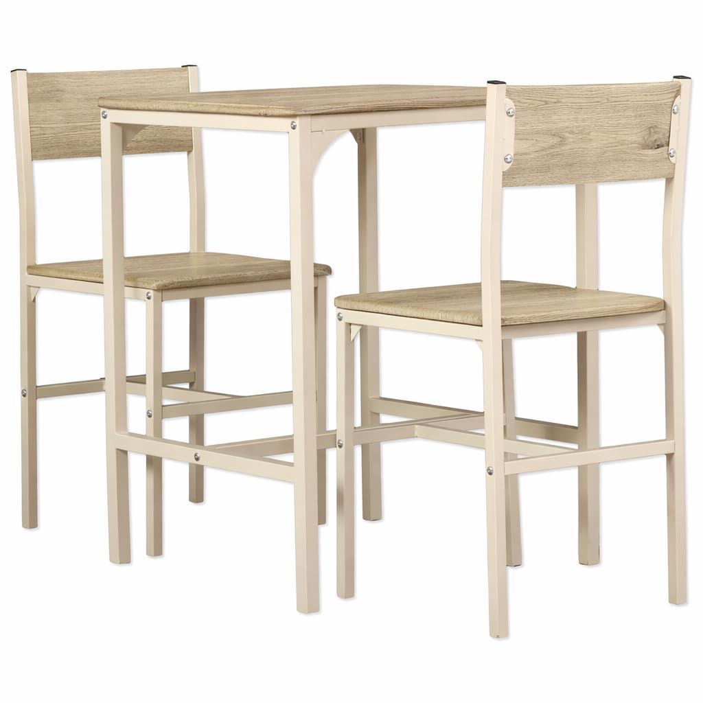 yelloo - Tavolo Bar con Sgabelli Salvaspazio, Angolo Bar per Casa, Tavolino Bar uso Interno, Ideale per Birreria, Pizzeria, Perfetto per Arredare Casa con Stile (Portofino - Tavolo + 2 Sedie)