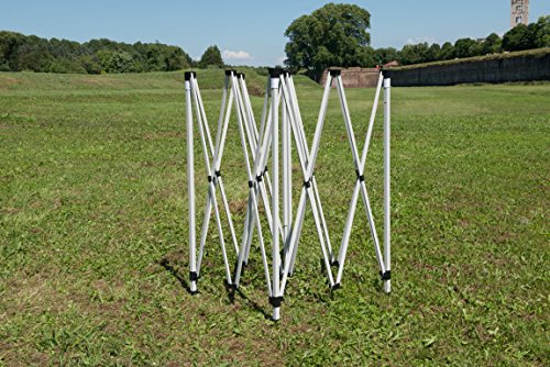 Tonnelle pliante 3 x 6 m imperméable tente réception acier bâche PVC blanc