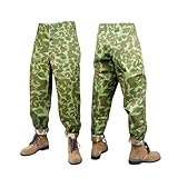 Men's Pacific Camouflage Pants Trousers Replica WW2 US Army USMCHBT Cotton Pants (34)