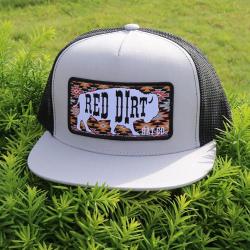 Image of Red Dirt Hat Company Buffalo Patch Adjustable Snapback Hat