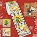 Weihnachtsaufkleber Weihnachten Aufkleber Schimmer Weihnachtssticker Selbstklebend Geschenkaufkleber für Flaschen Weihnachten Umschlag Verpackung Basteln(Gold)