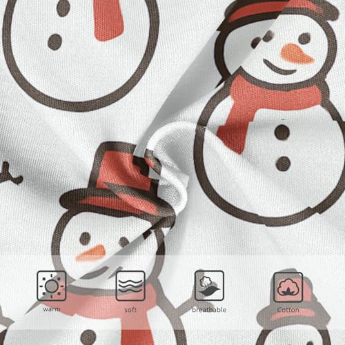 Snowmen Pattern Soft and Breathable Girls' Panties Comfort Underwear for Toddlers in Sizes 2T,3T, 4T, 5T, 6Y and 8Y3