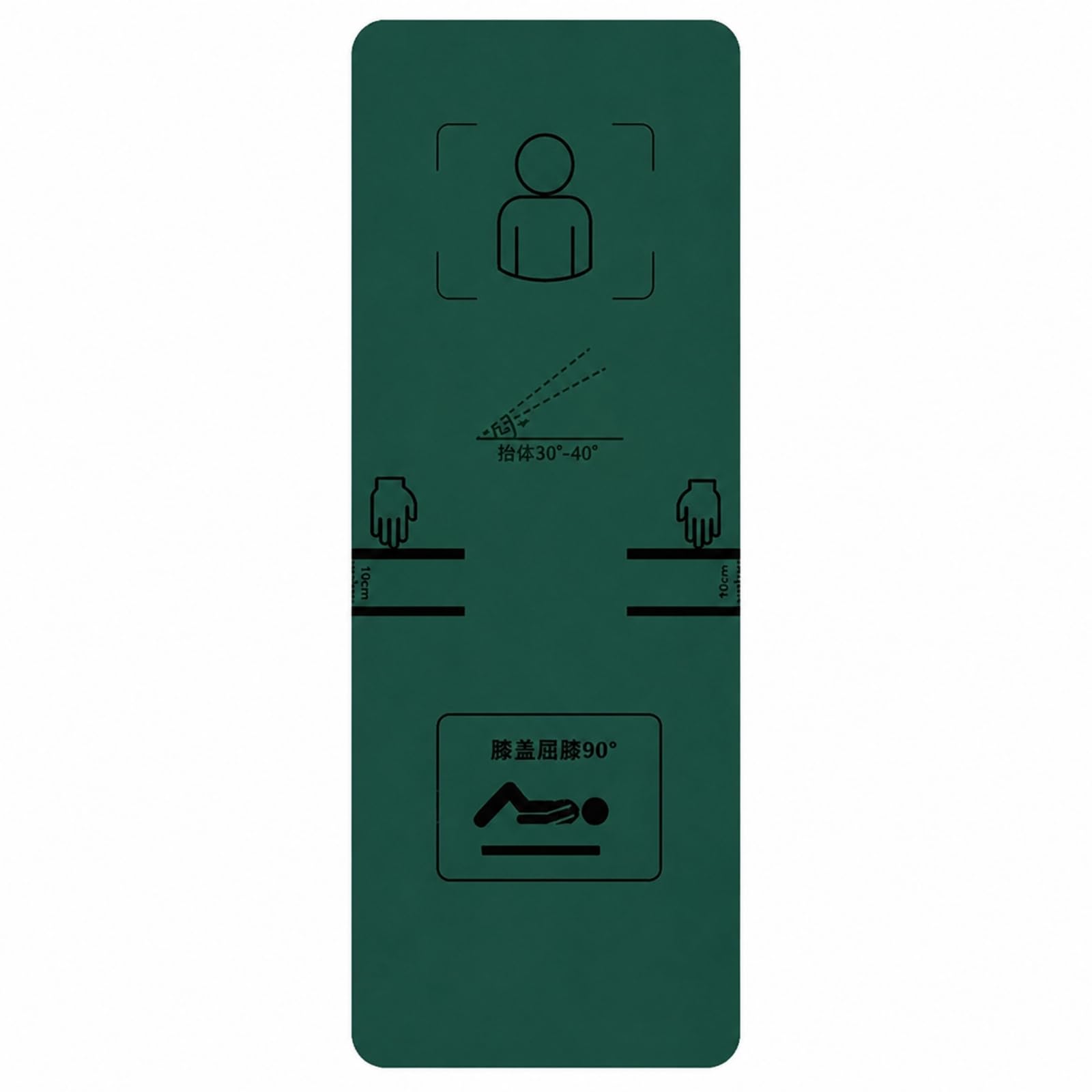 Qianly Esrilla Ejercicio con Marcas Posicionamiento Portátil Alfombra Fitness con perficie Antislizan Resisn Al sgarro Tape Ejercicio