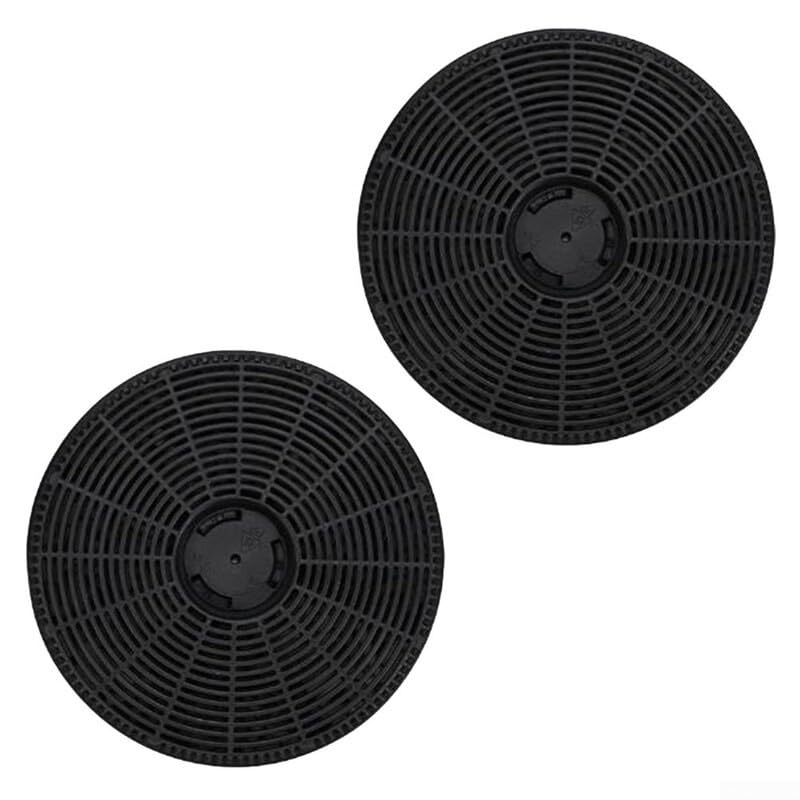 Aktivkohle-Filter für Dunstabzugshaube Ersatzteile runde Form absorbierende Netzfilter schwarz 150 x 30 mm 2 Stück