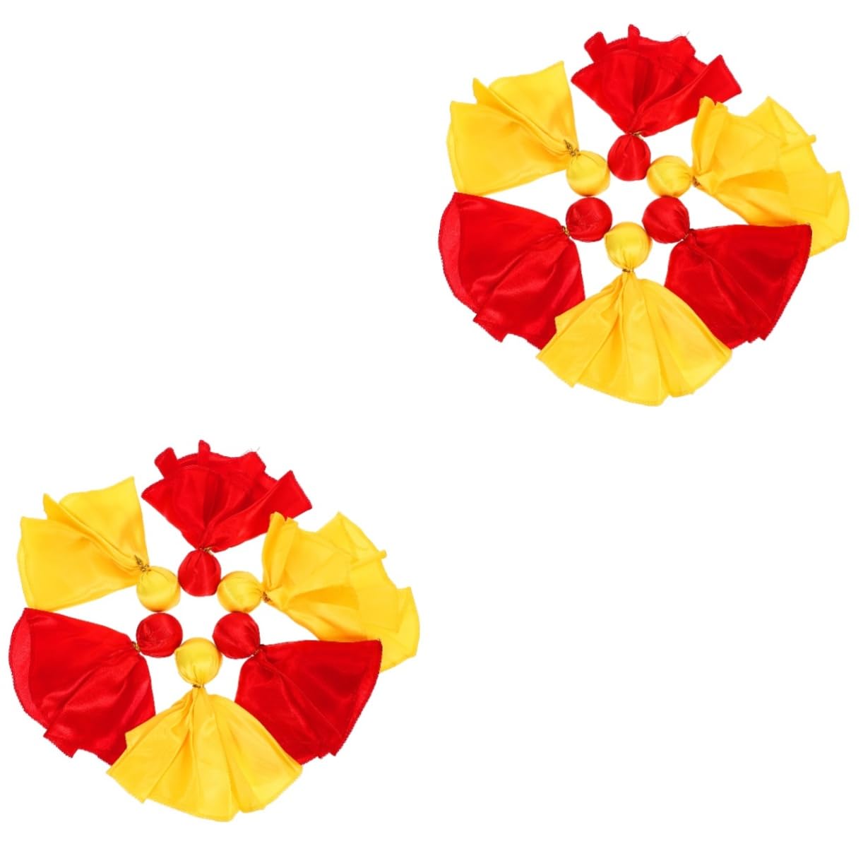 Yardwe 2sets Soccer Rugby Penalty Flags Sports Game Accessories Football Referee Props Yellow Tossing Balls 6pcs*2