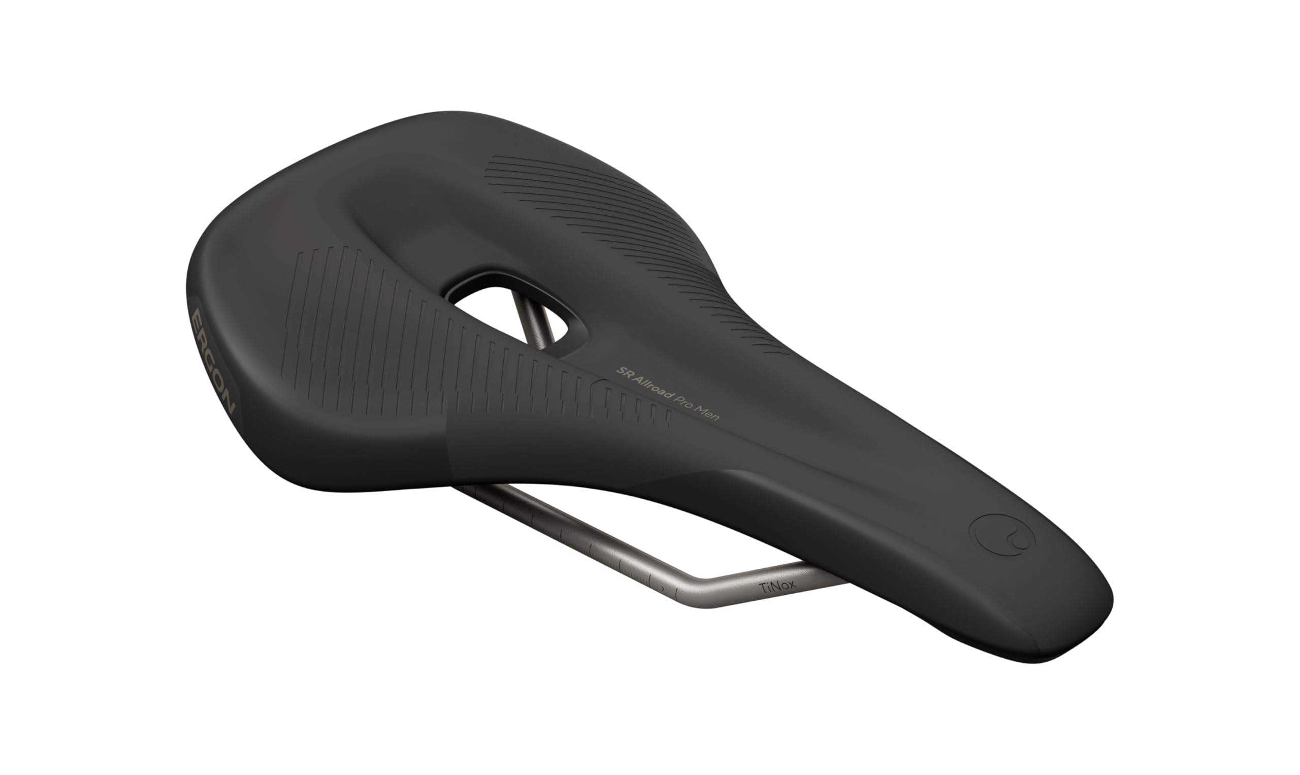 Ergon SR Allroad Pro Mens Bicycle Saddle, Carbon Shell and TiNox Rails, Black, Size Medium/Large