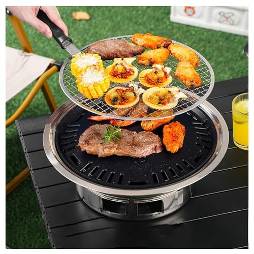 Primst Parrilla De Carbón Para Barbacoa De 13.8 Pulgadas, Parrilla De Barbacoa De Camping, Parrilla De Carbón Coreano Antiadherente De Acero Inoxidable Para Exteriores, Camping, Picnic Y Cocina De Primst Parrilla De Carbón Para Barbacoa De 13.8 Pulgadas, Parrilla De Barbacoa De Camping, Parrilla De Carbón Coreano Antiadherente De Acero Inoxidable Para Exteriores, Camping, Picnic Y Cocina De