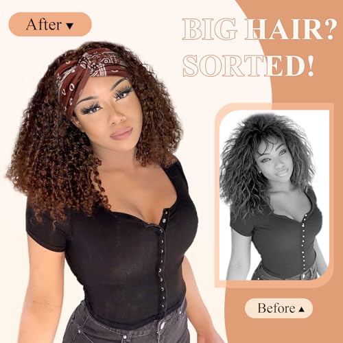 Kavya Haarband Damen Stirnband Damen 4er Pack – 7'' Extra Breit Haarbänder Dünn, Elastische Kopftuch Weiche Boho Mehrfarbig Headband, für Yoga, Kosmetik, Sport & Haarschmuck Sommer