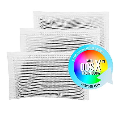 FILTRE ANTI-ODEUR au Charbon Actif conçu spécialement pour les Poubelle Automatique 1TOUCHLES 1 MOVE | Format Regular | Lot de 3