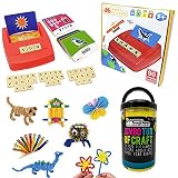 Sight Words Flash Cards Matching Game & Arts and Crafts Supplies Kits Bundle For Kids - Educational