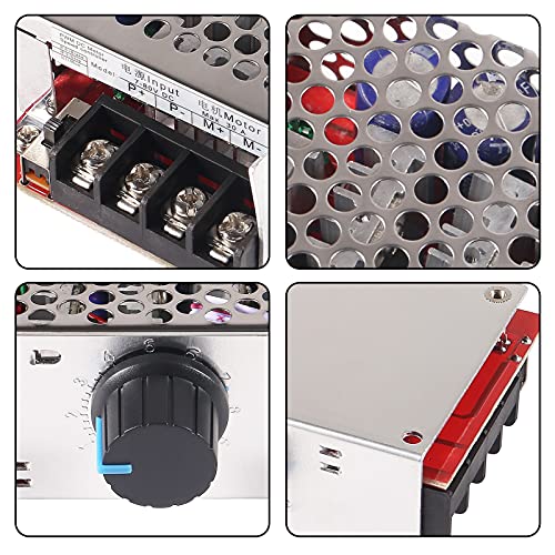 2Pack 7-80V 30A Pwm Dc Motor Speed Controller Switch Control 12V 24V 36V 48V With 30 Amp Fusefor Power Wheels Speed Control #TOP4