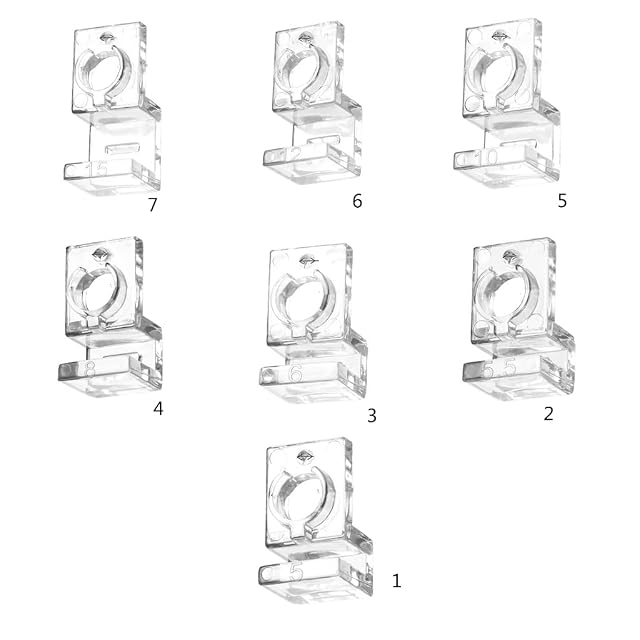 Foto 4 de 8 de Vdaxvme Abrazadera de soporte para cubierta de acuario para múltiples grosores, soporte de tapa para peceras