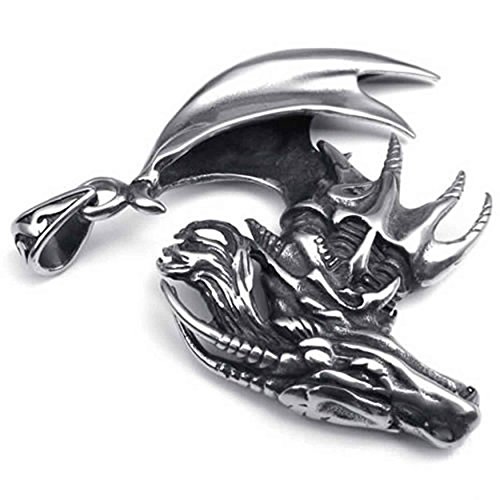 Chaîne homme dragon rétro en acier, une idée cadeau parfaite