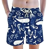 Mens Dissolving Funny Swim Trunks for Boyfriend Brother Prank Items Kit Toys Novelty Gag Stupid Odd Gifts in Bachelor Pool Party-Men Pranks Adults Stuff(Sea-Blue,XXL)