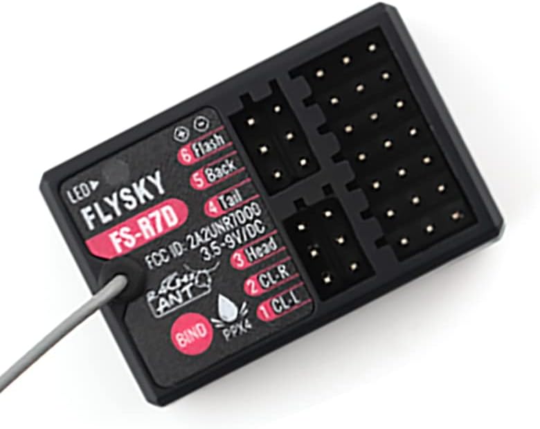 Flysky FS-R7D 7CH ANT Protocol Receiver External Single Antenna PPM IBUS Output for FS-G7P Transmitter RC Car Boat