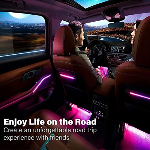 Car Led Strip Light, Ej's Super Car 4Pcs 36 Led Multi-Color Car Interior Lights Under Dash Lighting Waterproof Kit With Multi-Mode Change And Wireless Remote Control, Car Charger Included,Dc 12V… #TOP5