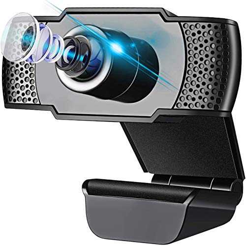Aibeau Webcam Full HD 1080P con micrófono y cámara PC USB 2.0 Plug & Play para ordenador portátil, ordenador, PC, para YouTube, Skype Online Study, videollamadas, conferencias en directo