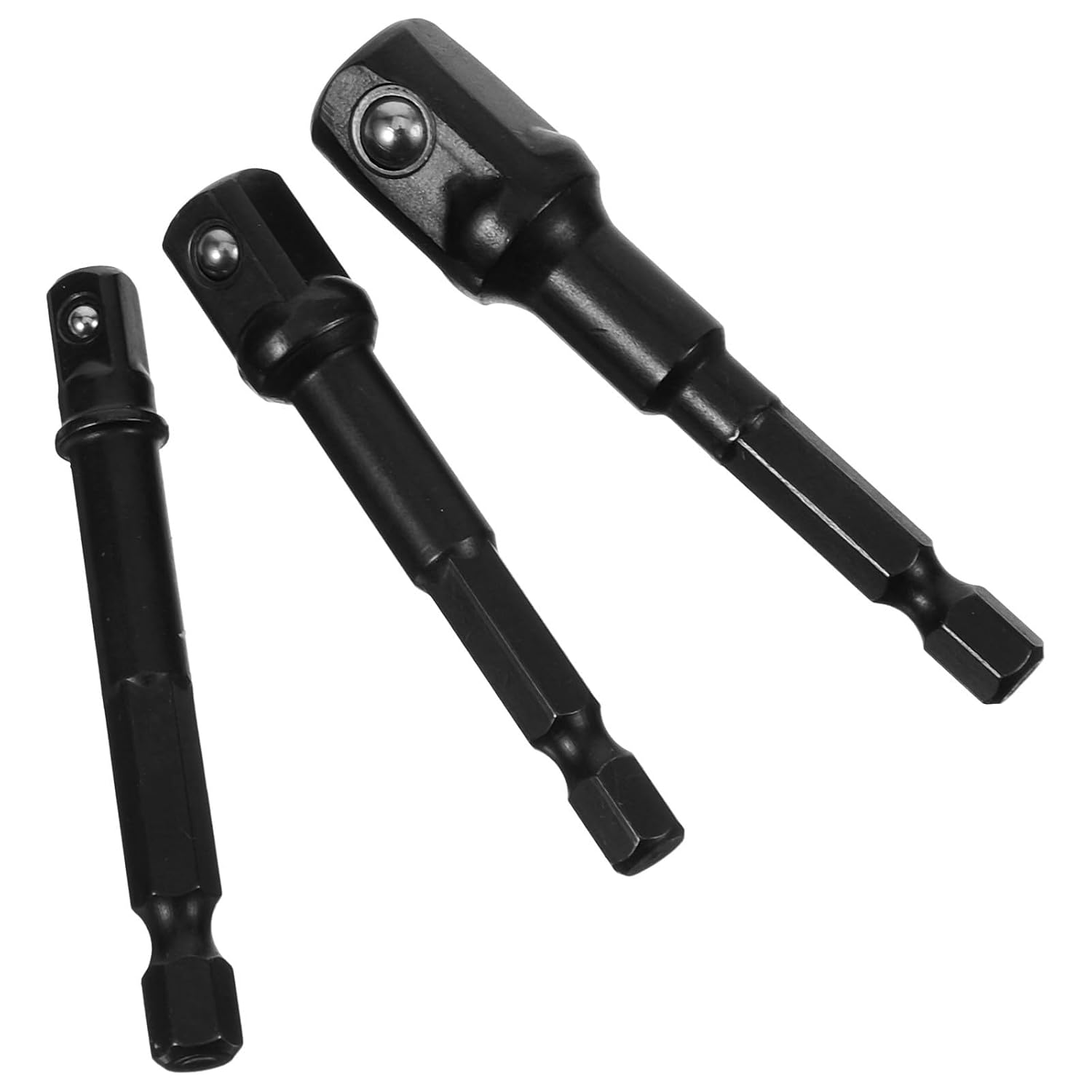 jojofuny 1set Socket Adapter Drill Driver Tool Impact Adapter Versatile to Socket Conversion Easy Installation Extended